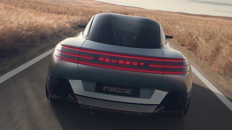 Rear end of the Peugeot RCZ Vision concept