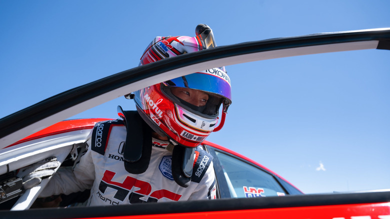 Dai Yoshihara enters his Acura Integra Type S DE5 Pikes Peak race car