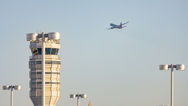 An American Airlines flight departs from Washington Reagan National Airport on January 29, 2026 in Arlington, VA.