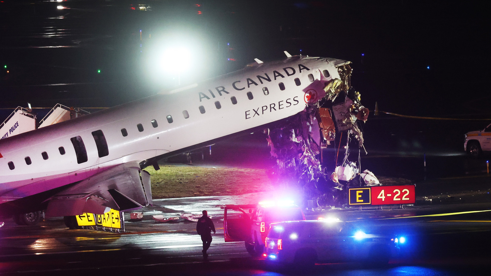 Plane Crashes Into Fire Truck At Laguardia Airport, Killing Both Pilots