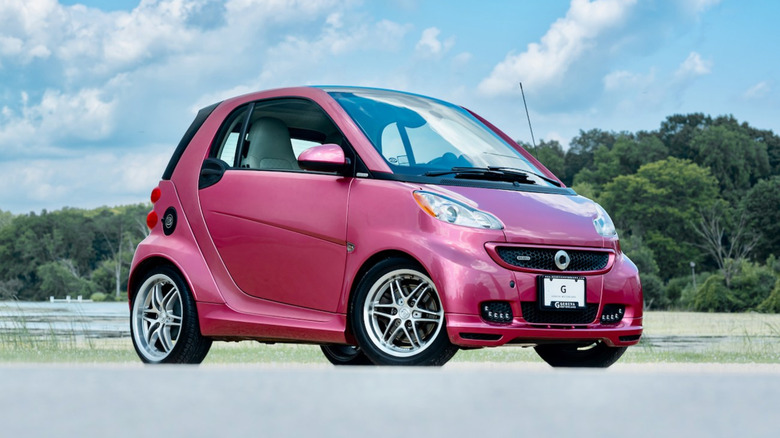 A pink Brabus Smart ForTwo