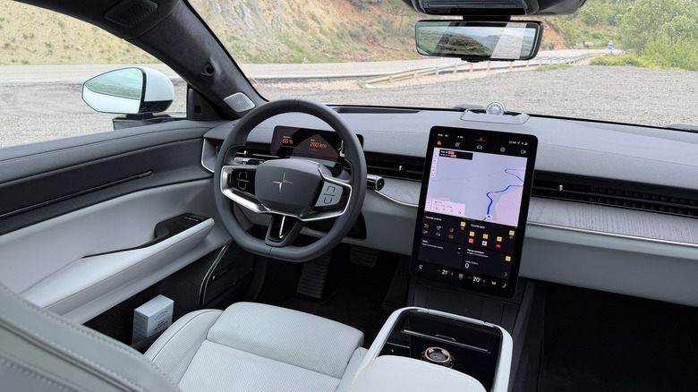 Dashboard of a Polestar 5