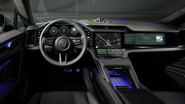 Interior of the Porsche Cayenne Electric