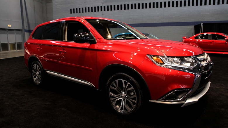 2017 Mitsubishi Outlander is on display at the 109th Annual Chicago Auto Show at McCormick Place in Chicago, Illinois on February 10, 2017.