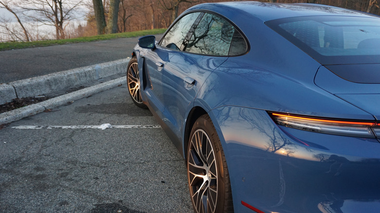 2025 Porsche Taycan 4 side view