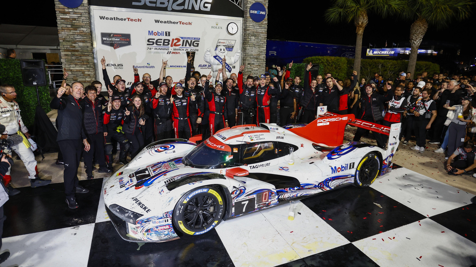 Porsche Was Unstoppable At Sebring Despite Hauling 44 Pounds Of Added Ballast