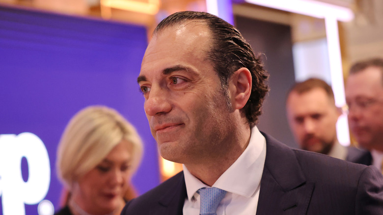Antonio Filosa, CEO of Jeep, prepares to ring the opening bell at the New York Stock Exchange during morning trading on May 31, 2024 in New York City.
