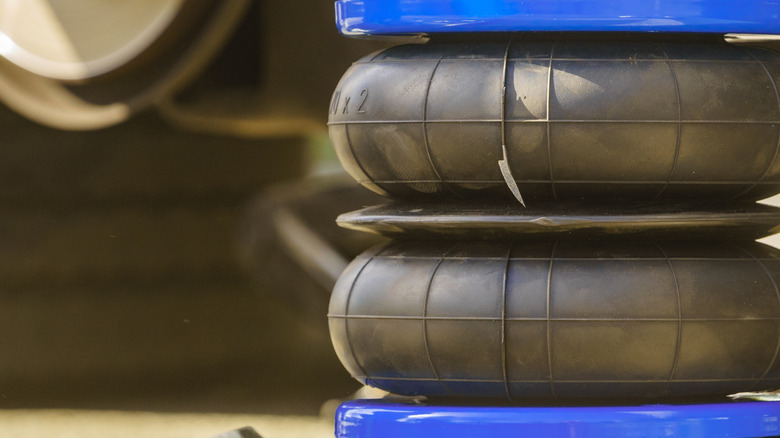 Installing auto air ride suspension. Car in service.
