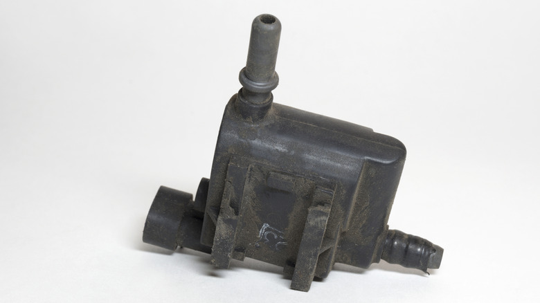 An old purge valve from a car on display