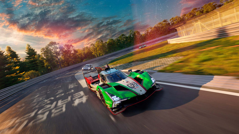 Promo image for Project Motor Racing, Featuring a Lister Storm, Lamborghini LM63 and Lola T70 on the Nurburgring Nordschleife