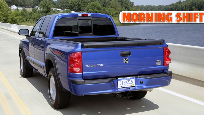 blue Dodge Dakota