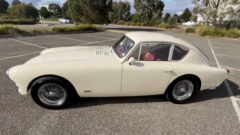 1957 AC Aceca on a parking lot.