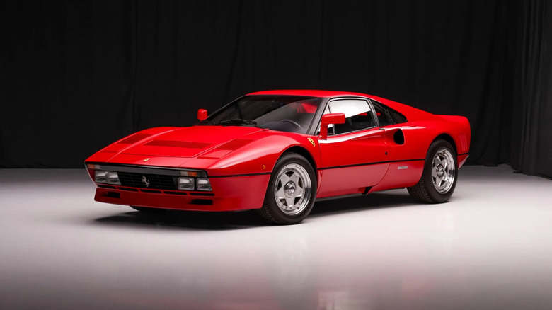 Red Ferrari 288 GTO auction on bring a trailer