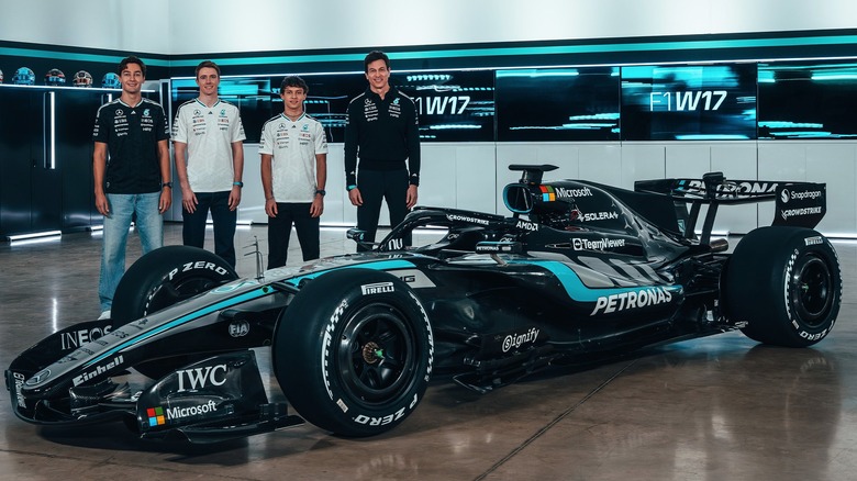 F1W17 with the Mercedes team