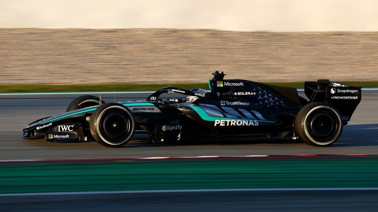 Mercedes-AMG testing on track