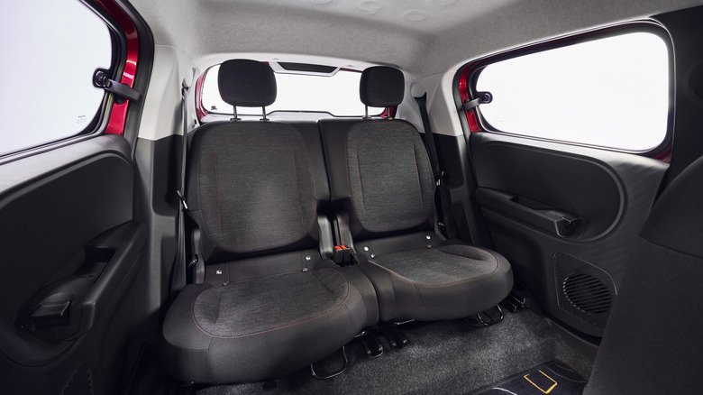 Back seat of a Renault Twingo E-Tech