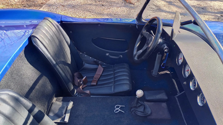 The interior of a Byers SR-100 parked outside.