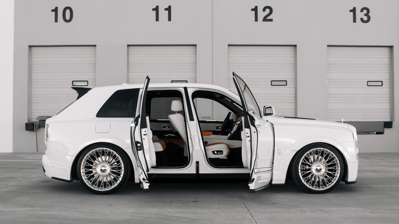 Rolls-Royce Cullinan with the doors open