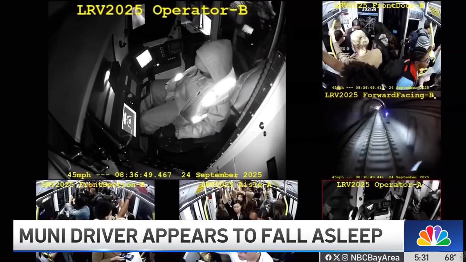 San Francisco Muni Driver Appears To Doze Off, Hit A Curve At 50 MPH, Then Tells Passengers To Relax