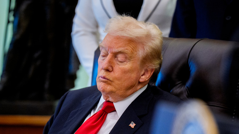 Donald Trump looking like the oldest man in the world