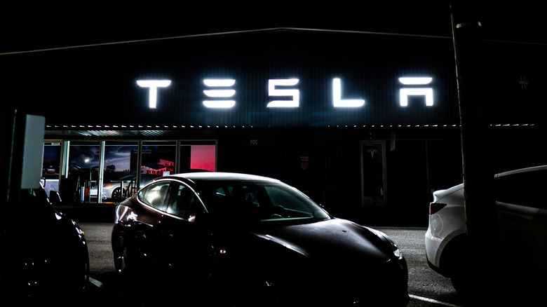 A Tesla dealership is seen on July 25, 2025 in Austin, Texas.