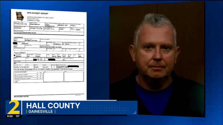 Sheriff's mugshot with incident report