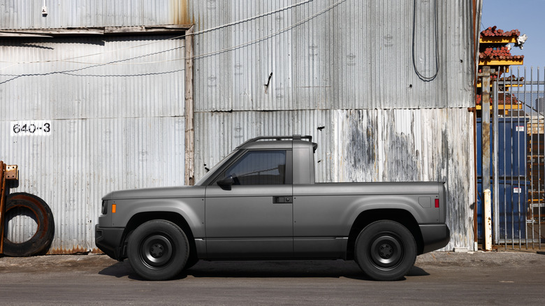 Slate truck from the side