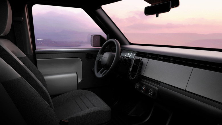 Interior of a Slate truck