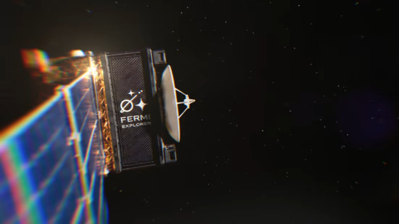 AI rendering of the Fermi Explorer traveling to Alpha Centauri through space