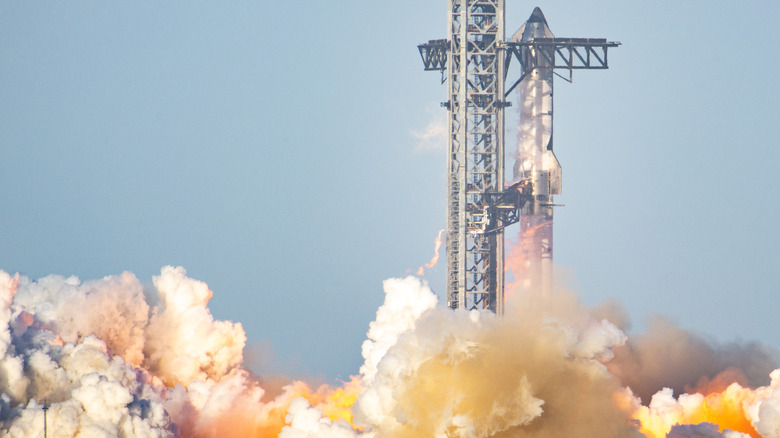 SpaceX Starship Flight 8 takes off from Starbase, Texas in 2025