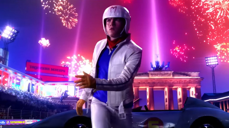 Speed Racer movie, Emil Hirsch strikes the famous pose