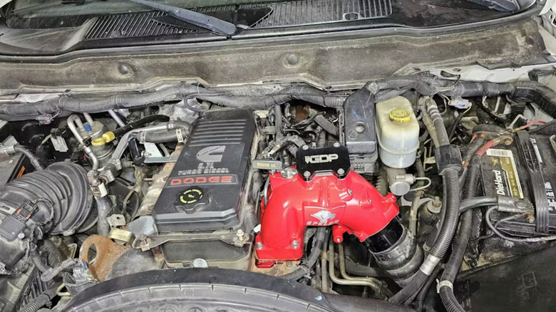 Spelab intake manifold installed on Cummins engine