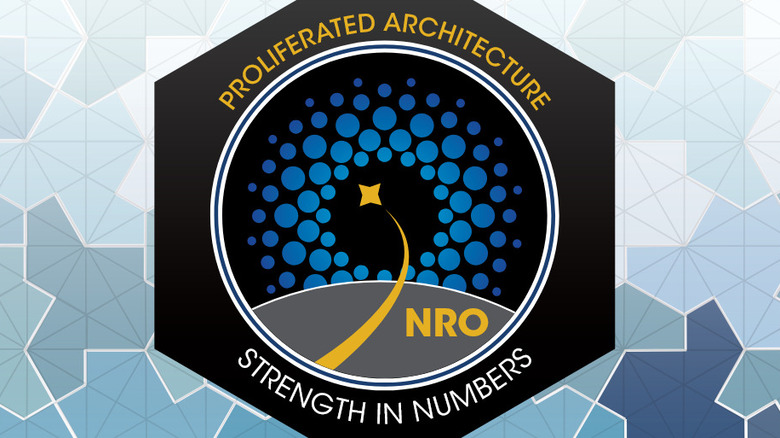 The logo of the NRO's Proliferated Architecture program