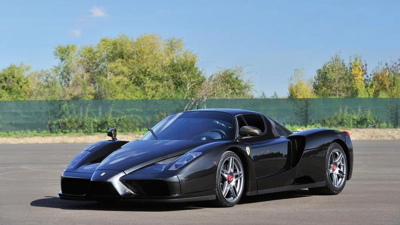 Eriksson's Ferrari after repairs and sale at auction