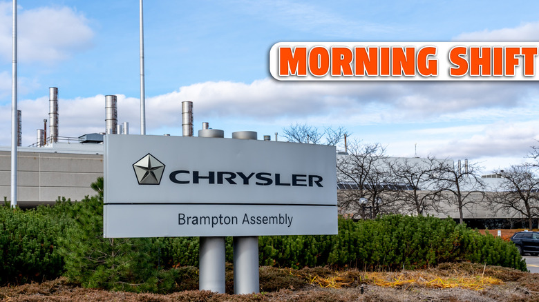 Brampton, Ontario, Canada- November 4, 2018: Fiat Chrysler Automobiles Brampton Assembly Plant in Brampton, Ontario, Canada, the American subsidiary of Fiat Chrysler Automobiles N.V.