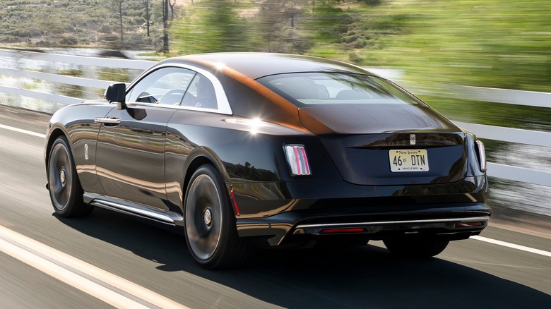 Rolls-Royce Spectre rear three-quarter