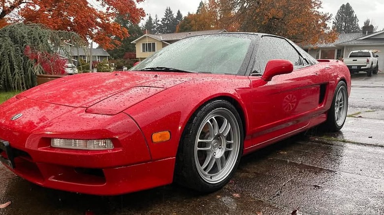 A red Acura NSX