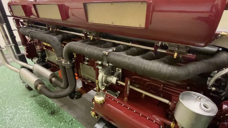 Exhaust headers of the Herkules 1934