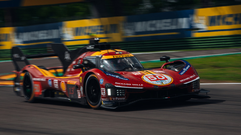 FIA WEC 6 Heures d'IMOLA 2025 Ferrari Hypercar 499P lead the race