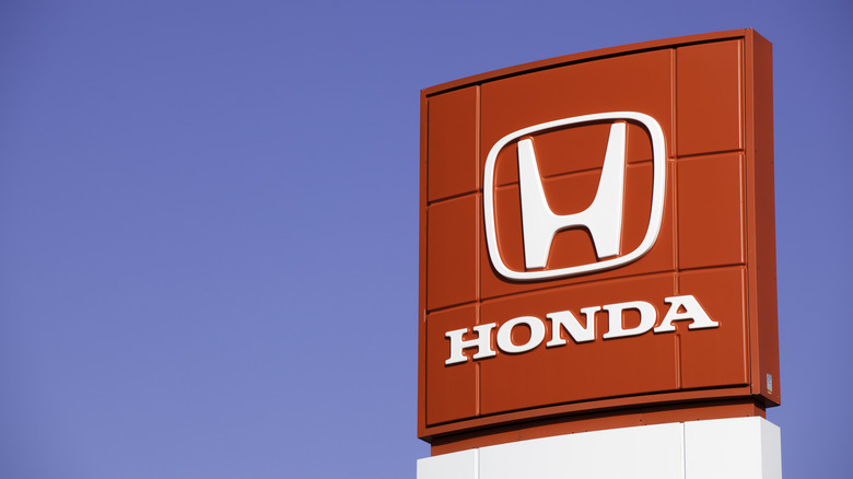 A Honda Motor Company, Ltd. sign at a car dealership. Founded in 1948 Honda Motor Company, Ltd. is best known for manufacturing automobiles and motorcycles.