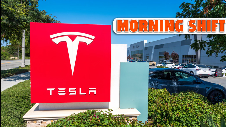 Upland, CA USA - June 19 2023: The TESLA Delivery Center in Upland supports Tesla-designed and manufactured electric vehicles throughout Southern California. Tesla is a multinational automotive and energy company headquartered in Austin, Texas.