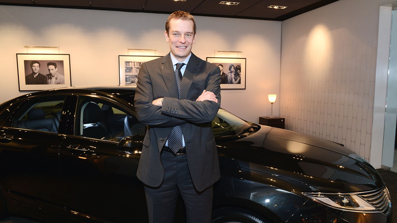 LOS ANGELES, CA - NOVEMBER 28: Matt VanDyke, Director, Global Lincoln, appears at Lincoln's Heritage On Display At Los Angeles Auto Show Press Day at Los Angeles Convention Center on November 28, 2012 in Los Angeles, California. (Photo by Michael Kovac/Getty Images for Lincoln)