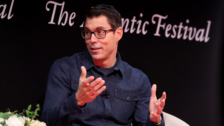 RJ Scaringe speaks on stage during the "Empowering Communities to Embrace Clean Energy" panel for The Atlantic Festival 2024 on September 20, 2024 in Washington, DC.