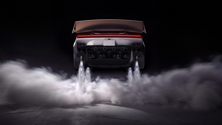 Tesla Roadster jumping