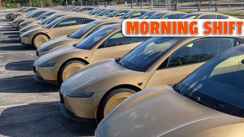 Austin, Texas - July 14, 2026: Tesla Cybercab fleet  by: University of College