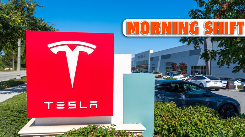 Upland, CA USA - June 19 2023: The TESLA Delivery Center in Upland supports Tesla-designed and manufactured electric vehicles throughout Southern California. Tesla is a multinational automotive and energy company headquartered in Austin, Texas.