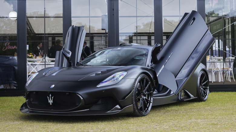 The Maserati MC20 at Salon Prive London,on April 17, 2026 held at the Royal Chelsea Hospital in London,England.