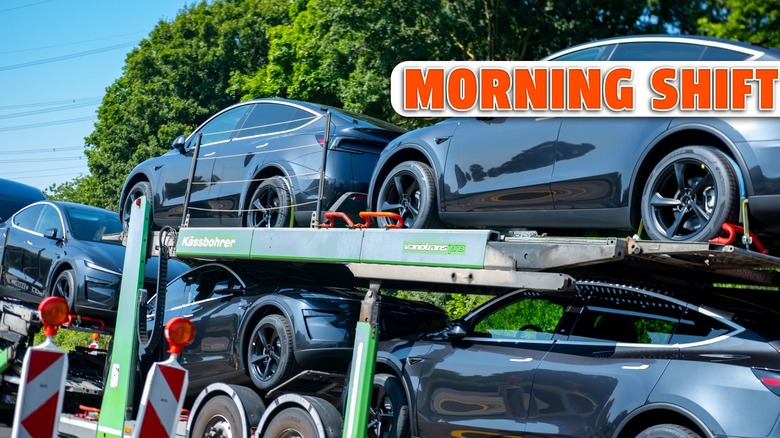 Tesla car transport