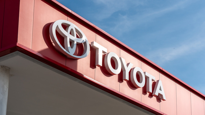 Toyota dealership Facade and billboard in Guadalajara, Jalisco, Mexico, with visible logo, Oct. 2, 2025.