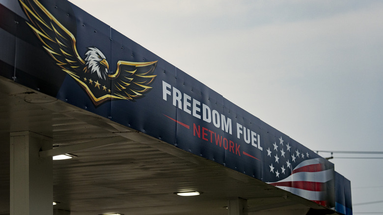A Freedom Fuel gas station